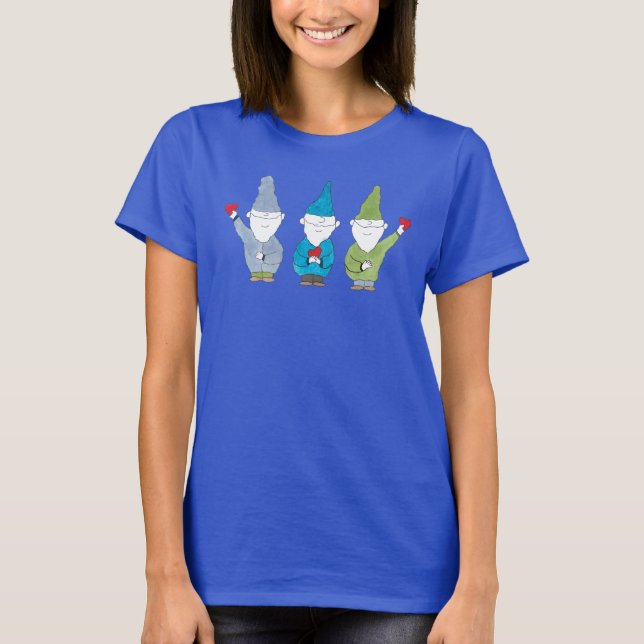 Camiseta Gnomos Con Corazones  (Anverso)