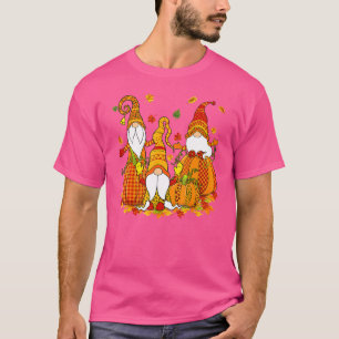 Camiseta Gnomos de Cuadrillé de Estampado de Calabaza de Le
