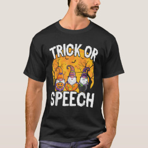 Camiseta Gnomos de Halloween para terapia del habla para te