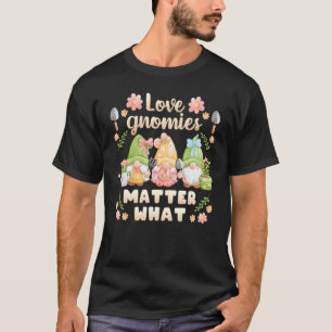 Camiseta gnomos de jardín con flores  diseñadores de pequeñ
