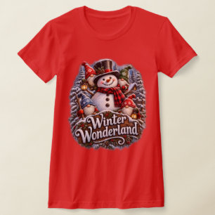 Camiseta Gnomos de la Tierra de Ensueño Invernal Muñeco de