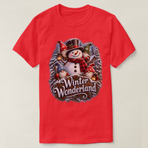 Camiseta Gnomos de la Tierra de Ensueño Invernal Muñeco de