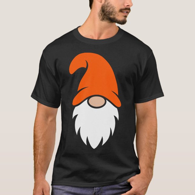 Camiseta Gnomos de Navidad con sombrero naranja (Anverso)