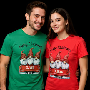 Camiseta Gnomos de Navidad en Camión