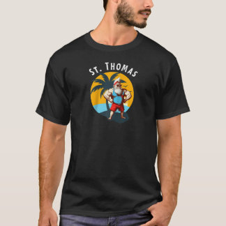 Camiseta Gnomos Divertidos St Thomas Retro Gordo Cumpleaños