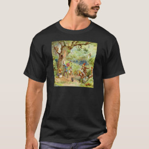 Camiseta Gnomos, duendes y hadas en el bosque mágico
