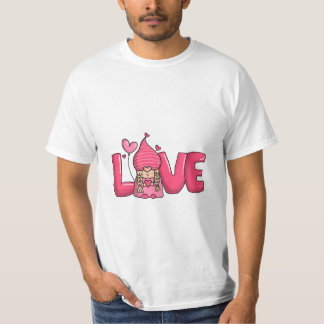 Camiseta gnomos felices del día de San Valentín con girasol