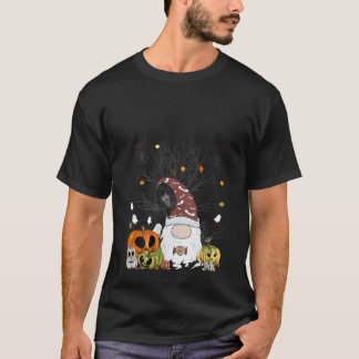 Camiseta Gnomos femeninos Calabaza Monstruos Murciélago Fan