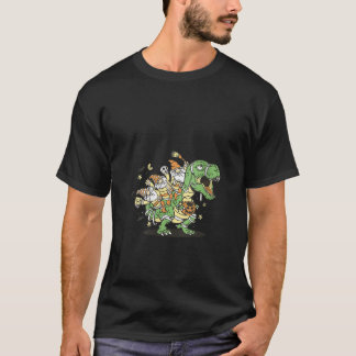 Camiseta Gnomos femeninos en Tyrannosaurus Rex Dinosaurio H