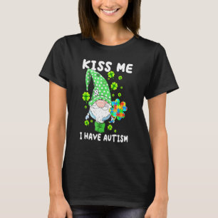 Camiseta Gnomos Me Besan Trebol Conciencia del Autismo Dia