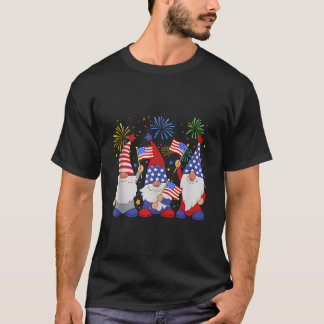 Camiseta Gnomos Patrióticos Estadounidenses 4 De Julio