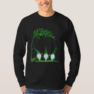 Camiseta Gnomos Verde Árbol Trébol Estampado Leopardo Día d