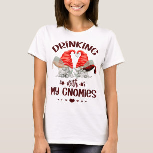 Camiseta Gnomys de los amantes del vino que beben con mis g