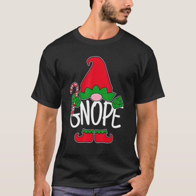 Camiseta Gnope Tomte Garden Gnome Scandinavian Sweden Nope  (Anverso)