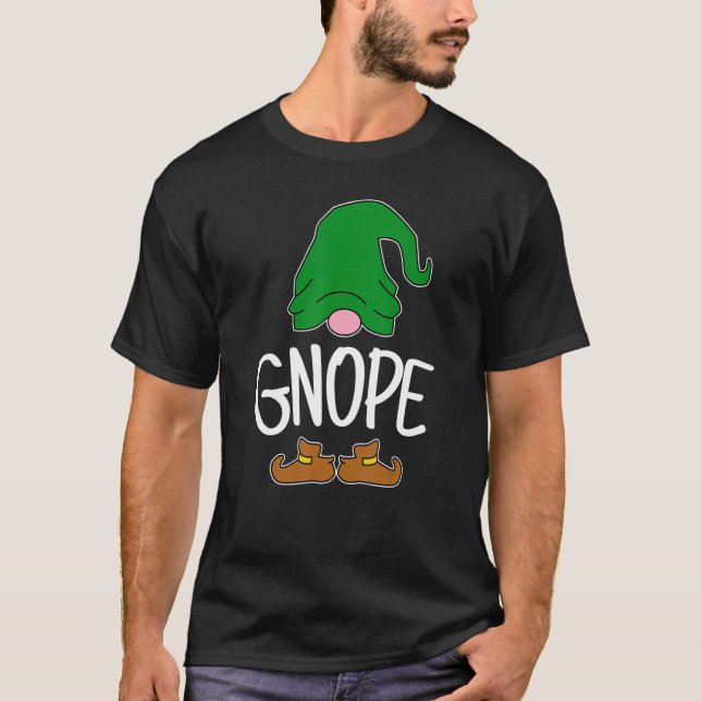 Camiseta Gnope Tomte Garden Gnome Scandinavian Sweden Nope  (Anverso)