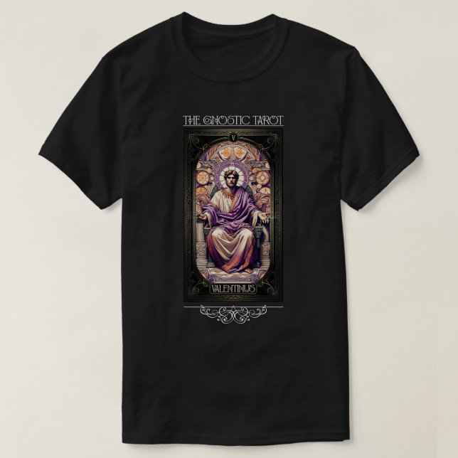 Camiseta Gnostic Tarot Major Arcana Valentinus (Diseño del anverso)