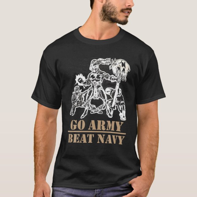 Camiseta Go Army Beat Navy Football Spirit Gear (Anverso)