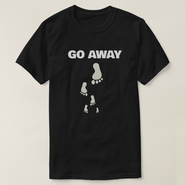 Camiseta Go away attitude  (Diseño del anverso)