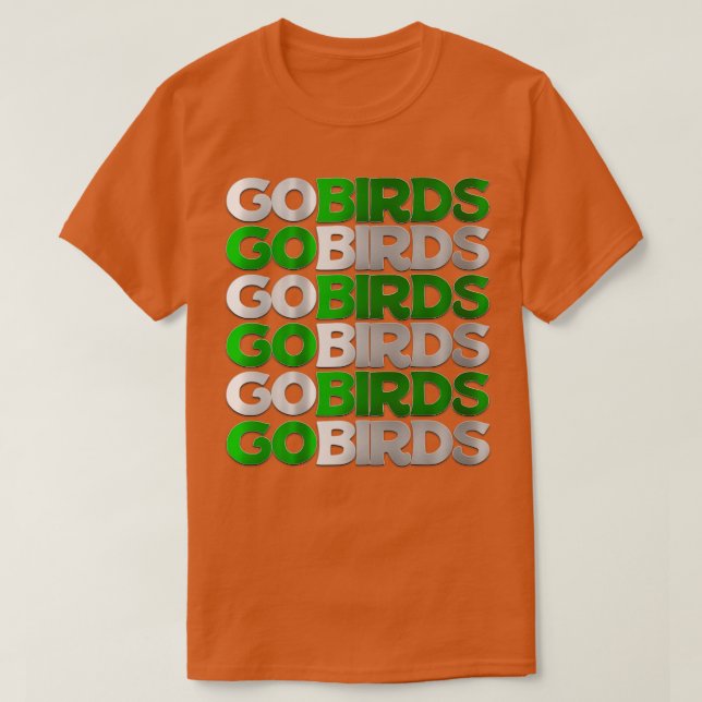 Camiseta GO BIRDS Chrome Chant (Diseño del anverso)