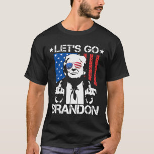 Camiseta Go Brandon Trump Bandera del Dedo Medio