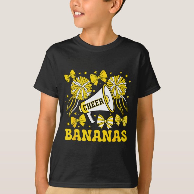 Camiseta Go Cheer Bananas School Srts Fan Team Srit Name  (Anverso)