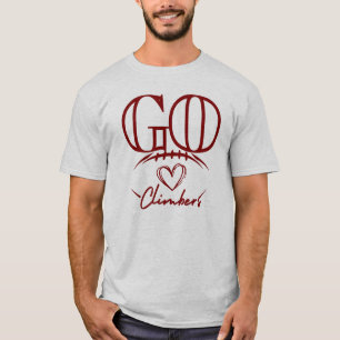 Camiseta Go Climbers Maroon Football