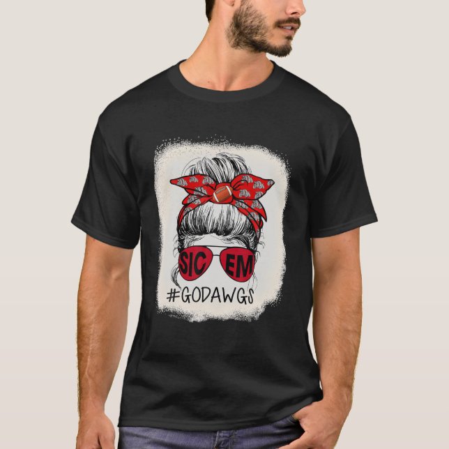 Camiseta Go Dawgs SIC-EM fanáticos del deporte de Georgia (Anverso)
