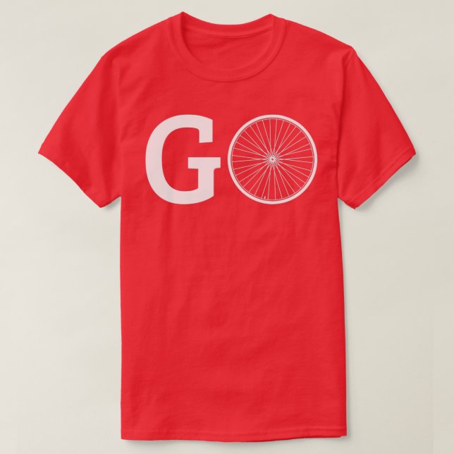 Camiseta GO Diseño de Rutas de Bicicleta Roadbike (Diseño del anverso)