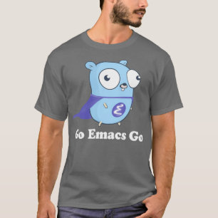 Camiseta Go Emacs Go Black