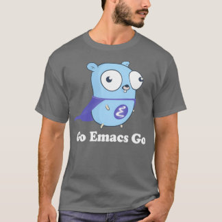 Camiseta Go Emacs Go Black