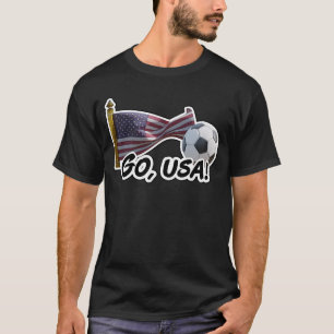 Camiseta Go, Estados Unidos, fanático del fútbol