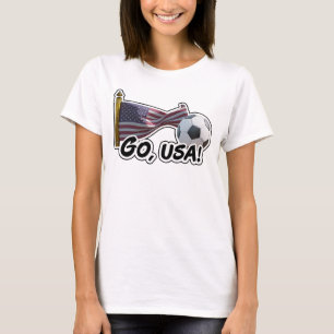 Camiseta Go, Estados Unidos, fanático del fútbol