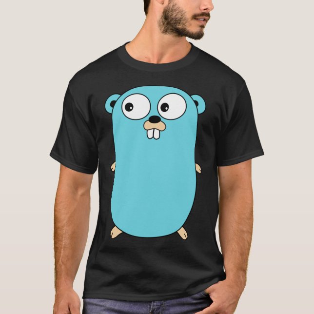 Camiseta Go Golang Gopher   (Anverso)
