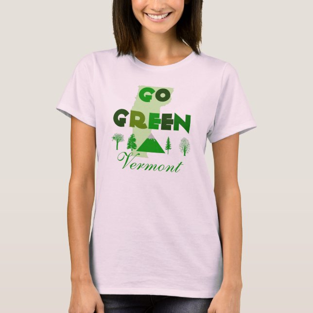 Camiseta Go Green Vermont Organic T-Shirt (Anverso)
