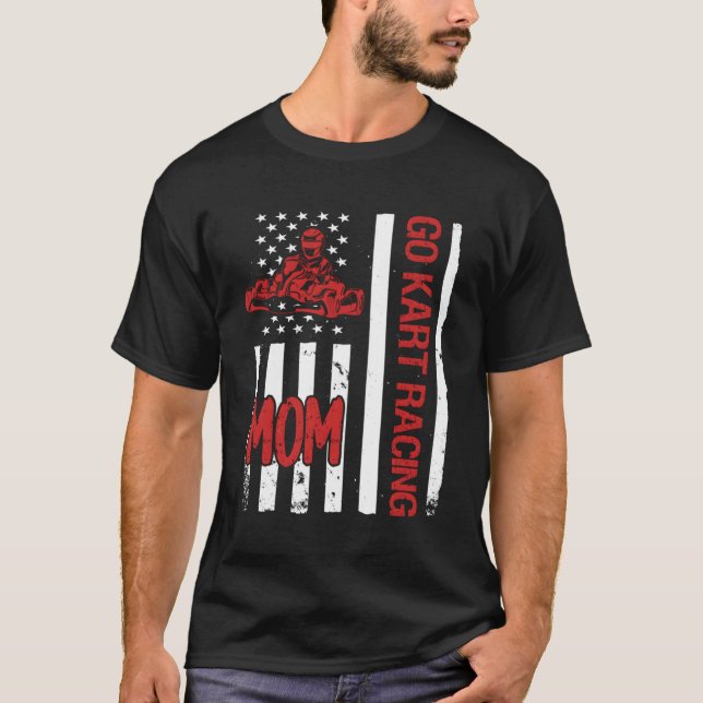 Camiseta Go K Carreras Mom Usa Flag (Anverso)