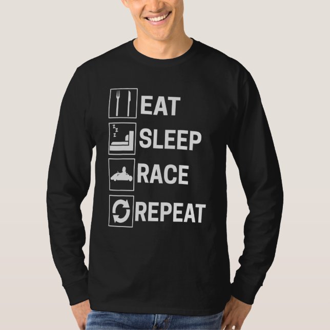 Camiseta Go Kar For Racers Carreras Kart Karting (Anverso)