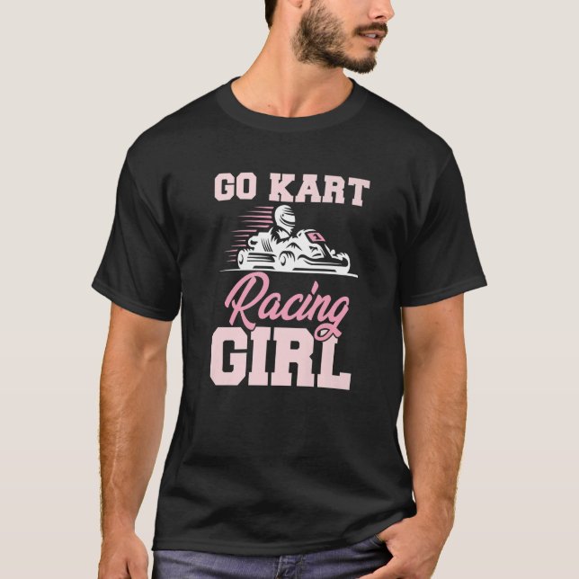 Camiseta Go Kart Carreras Chica Kart Track Racer Karting Sp (Anverso)
