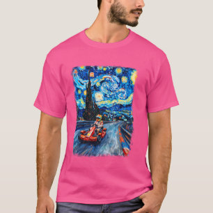 Camiseta Go Kart Carreras Racer Go Karting Starry Night Pai