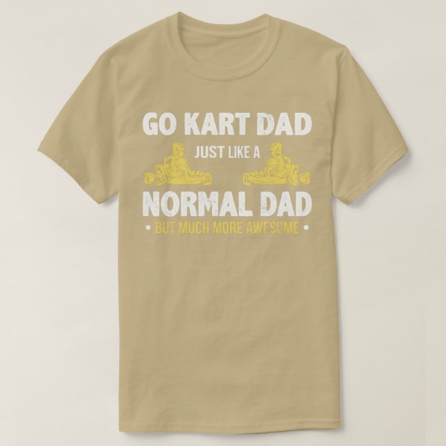 Camiseta Go Kart Dad Fathers Day Mejor Go Karting (Diseño del anverso)