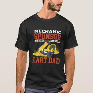 Camiseta Go Kart Dad Patrocinador Mecánico Consejero Consej