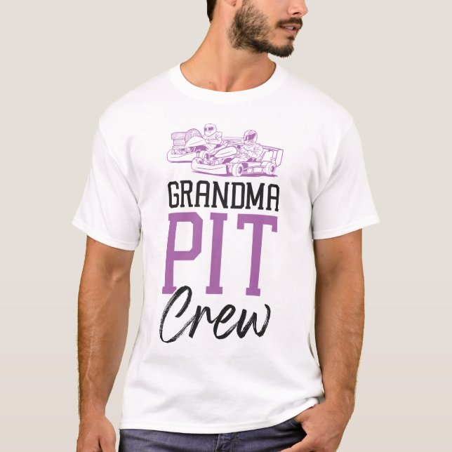 Camiseta Go Kart Grandma Pit Crew Grandma Vintage (Anverso)