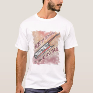 Camiseta Go Keytar Superstar Retro Music Fun Vibes