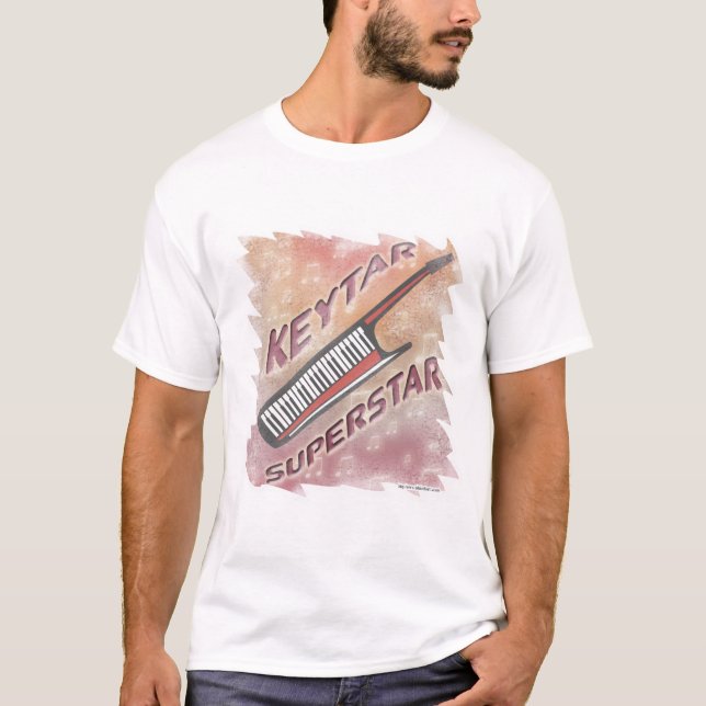 Camiseta Go Keytar Superstar Retro Music Fun Vibes (Anverso)