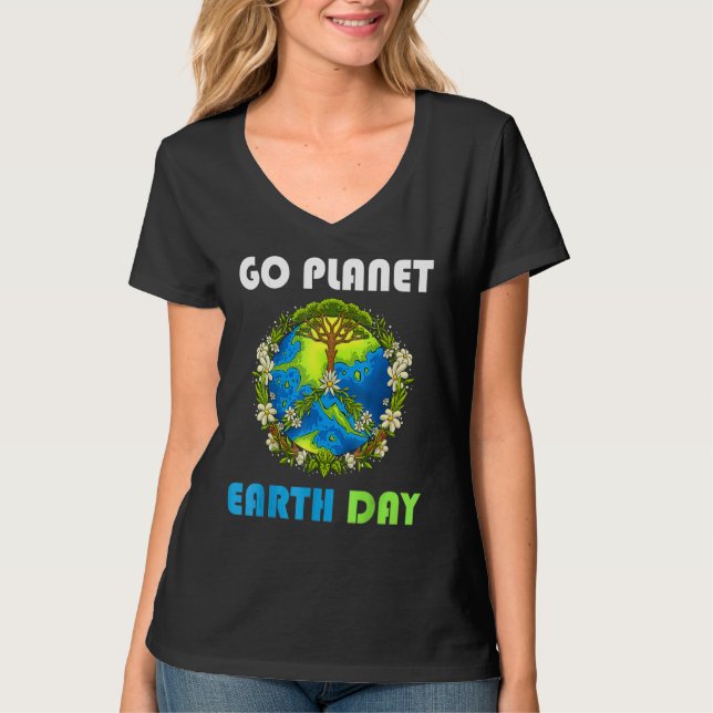Camiseta Go Planet Earth Day 2022 52º Día de la Tierra (Anverso)