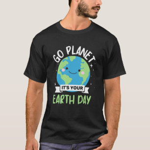 Camiseta Go Planet Earth Day Profesores Felices Día de la T