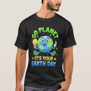 Camiseta Go Planet its Your Earth Day 2025 Teacher Kids Gir