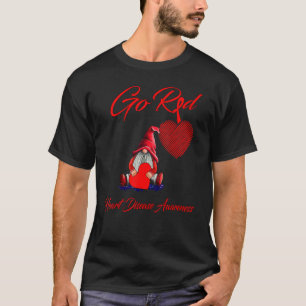 Camiseta Go Red Gnomes Heart Disease Awareness Mes Ribbon