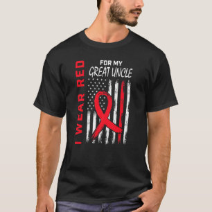 Camiseta Go Red Great Uncle Disease Awareness USA Fla