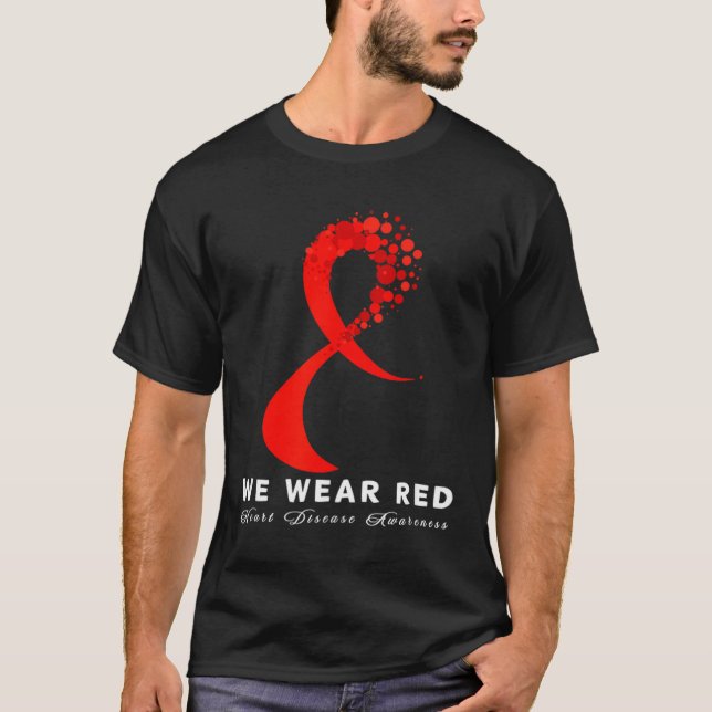 Camiseta Go Red In February Heart Disease Awareness Health  (Anverso)