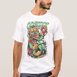 Camiseta Go Scoot Vintage Personalizado Scooter Rider